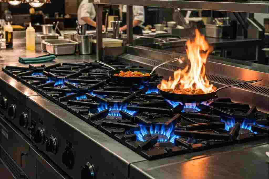 kompor dapur restoran
