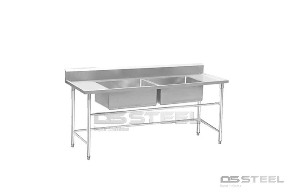 double sink table