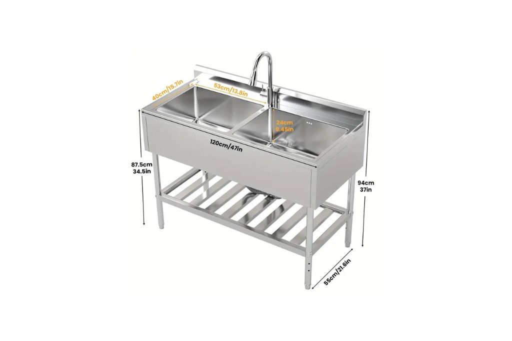 ukuran wastafel cuci piring
