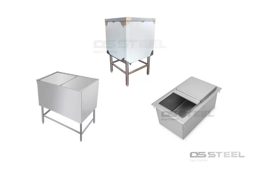 jual ice bin stainless