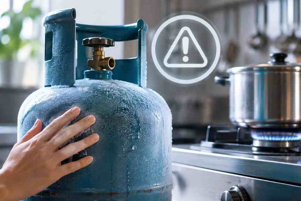 kenapa tabung gas dingin
