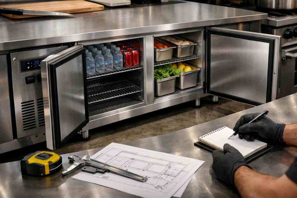 undercounter chiller 2 pintu